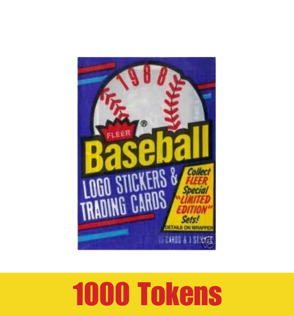 Prize: 1988 Fleer Baseball Cards *Sealed Pack*