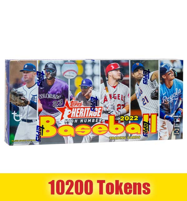 Prize: 2022 Topps Heritage High Number Baseball Cards Hobby Box (Sealed)