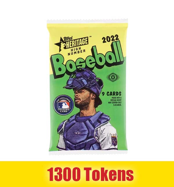 Prize: 2022 Topps Heritage High Number Baseball Cards Single Pack (Sealed)