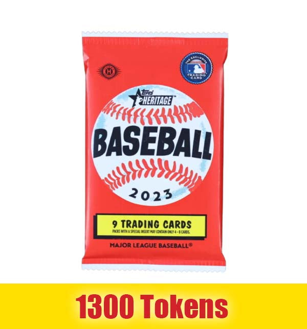 Prize: 2023 Topps Heritage Baseball Cards Single Pack (Sealed)