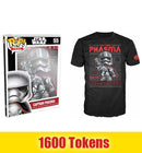 Prize: Funko Pop Tees Captain Phasma 55