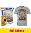 Prize: Funko Pop Tees Rocketeer (Disney) 62