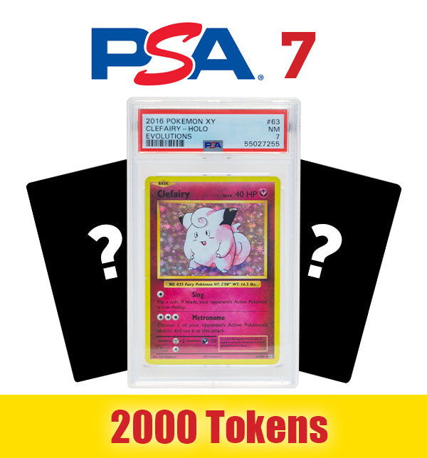 Prize: 1 Random Pokemon Card PSA 7