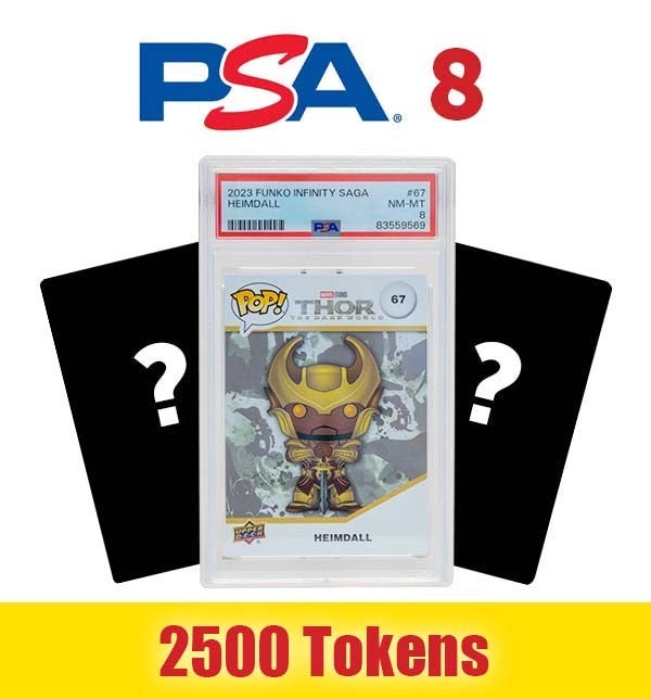 Prize: 1 Random Upper Deck Funko Card PSA 8