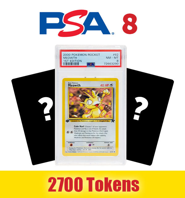 Prize: 1 Random Pokemon Card PSA 8