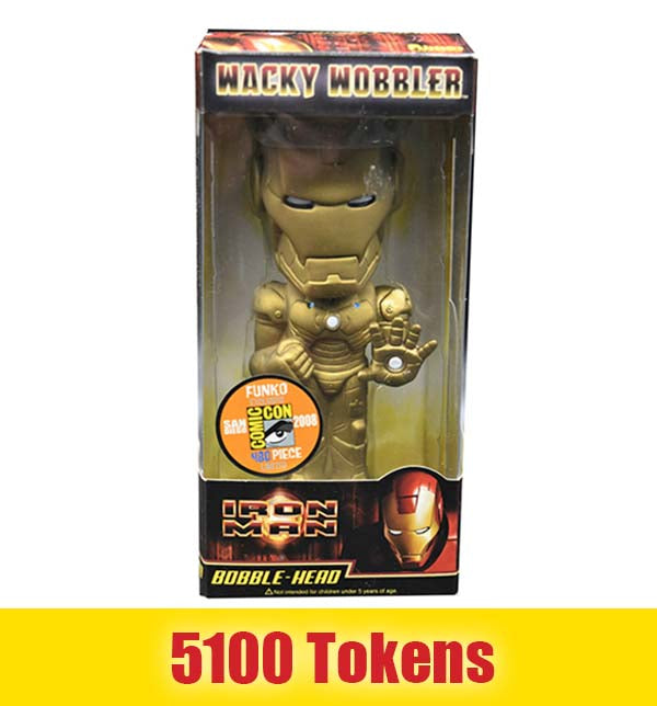 Prize: Wacky Wobbler- Iron Man (Gold) - 2008 SDCC Exclusive [All Lightly Damaged]