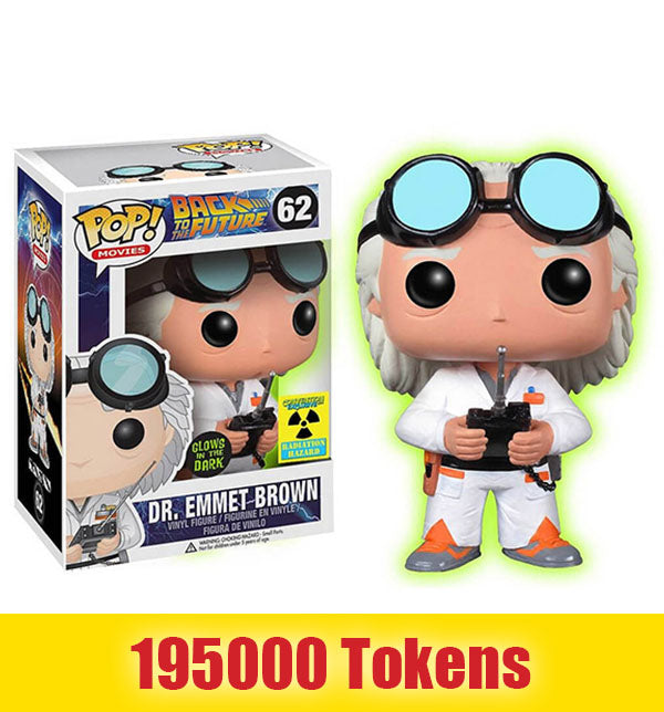 Prize: Dr. Emmett Brown (Glow in the Dark, Back to the Future) 62 - 2014 Megacon Exclusive