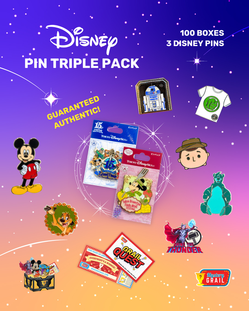 Disney Triple Pack Pin - Mystery Grail