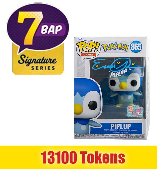 Prize: Signature Series Erica Schroeder Signed Pop - Piplup (Pokemon)