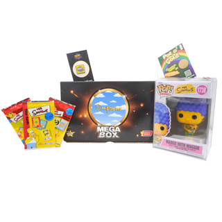 Simpsons Mega Box - Funko Pop, Booster Packs, Enamel Pin & Bonus Items