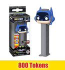 Prize: Pop Pez Batman (Gray Stem, Gamer) - GameStop Exclusive