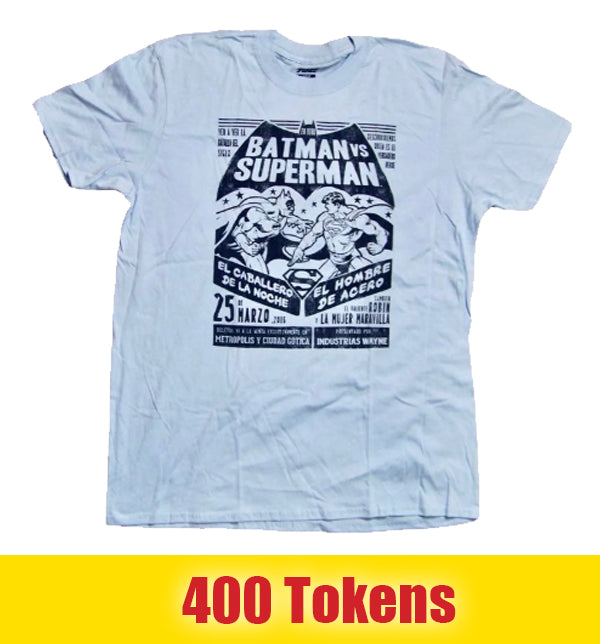 Prize:  Batman Vs Superman (Luchadore Style) T-shirt - Legion of Collectors Exclusive