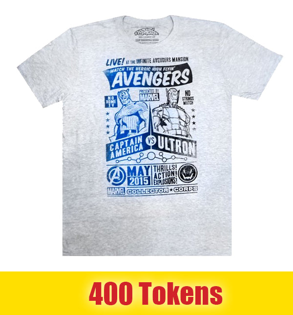Prize:  Captain America vs. Ultron T-shirt - Marvel Collector Corps Exclusive