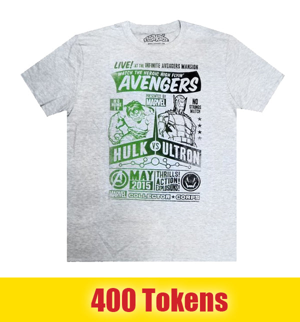Prize:  Hulk vs. Ultron T-shirt - Marvel Collector Corps Exclusive