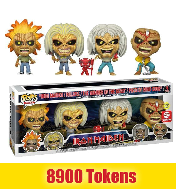 Prize: Iron Maiden  (Glow in the Dark) 4-Pack -  AE Exclusive