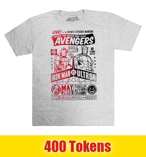 Prize:  Iron Man vs. Ultron T-shirt - Marvel Collector Corps Exclusive