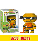 Prize: Michelangelo (8-Bit Neon, Teenage Mutant Ninja Turtles) 07 - Funko Shop Exclusive
