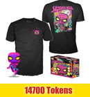Prize: Spider-Man (Black Light) Pop & Tee Bundle *Sealed*