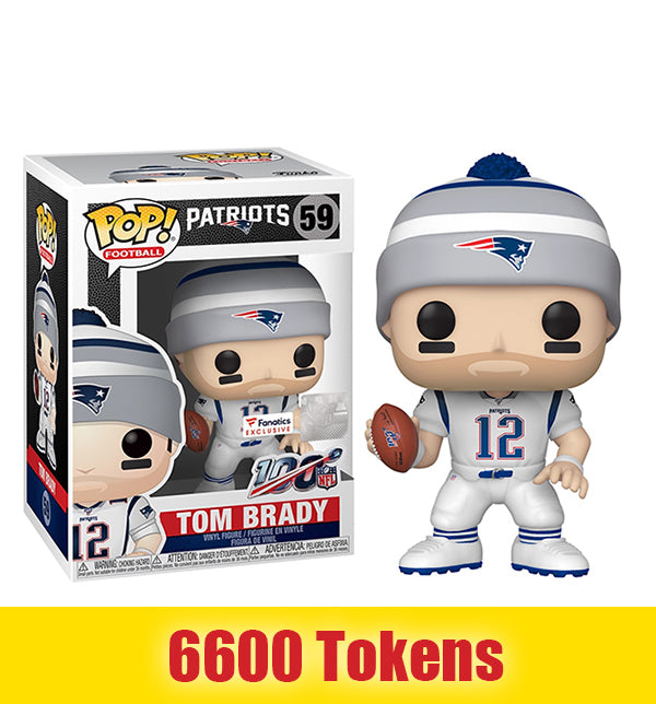 Prize: Tom Brady (White Hat, Patriots, NFL) 59 - Fanatics Exclusive